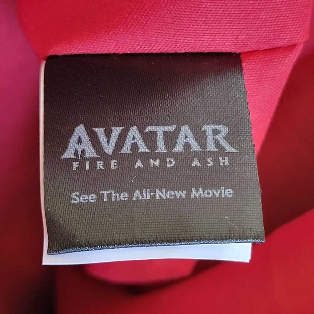 Avatar Fire And Ash Tote Bag Women's Large Black Woven Straw Red Lined Movie - Picture 4 of 6